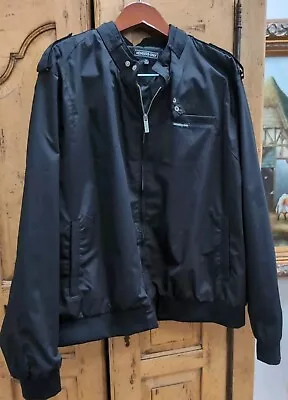 Members Only Iconic Racer Black Jacket Men's SIZE 4XL NEW • $34.95