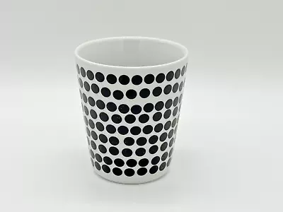 Marimekko FOKUS Black Dot Pattern Cup/Mug Anna Danielsson 1999 *READ DESCRIPTION • $40