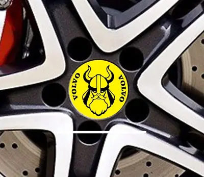 Volvo Wheel Cap Center Sticker Decals 4pcs Viking  56mm / 60mm / 64mm • $8