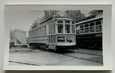 Vintage Photo Baltimore Transit Co Trolley Streetcar #5589 Mt Washington Sign • $6.99