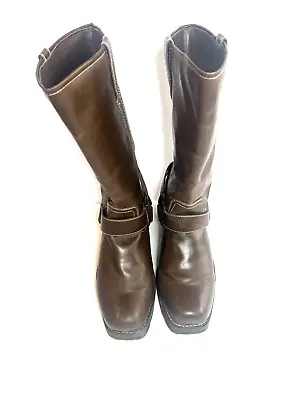 Arizona Jeans Brown Cowboy Riding Boots Women Size 9.5 M • $18.75