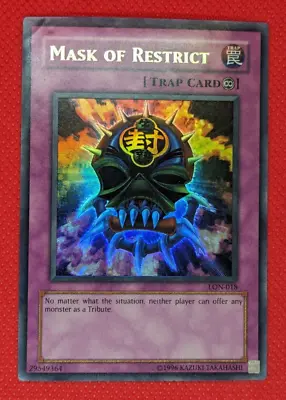 YU-GI-OH! LON-018 Mask Of Restrict Labyrinth Of Nightmare Ultra Rare PL-HP • $7.27