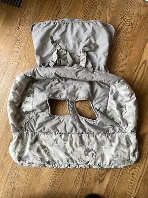 Eddie Bauer Baby Shopping Cart And Highchair Cover Cute Forrest Animals Grey • $9