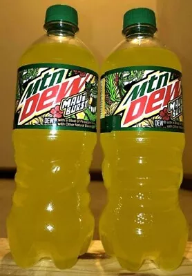 NEW RELEASE! 2022 Mountain Dew Maui Burst (Pineapple) 2 Full 20 Oz Bottle • $12.15