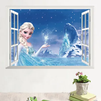 Removable Wall Sticker Home Decor AU Stock  Frozen Princess Elsa 3D  • $12.99