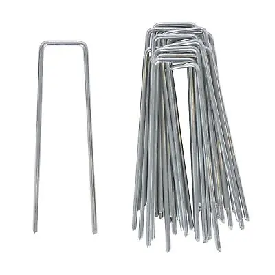 100x 4mm (12 Gauge) Weed Membrane Pegs Heavy Duty Garden Fabric Ground Cover • £12