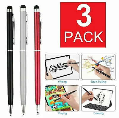 3x 2in1 Touch Screen Pen Stylus Universal For IPhone IPad Samsung Tablet Phone • $5.59