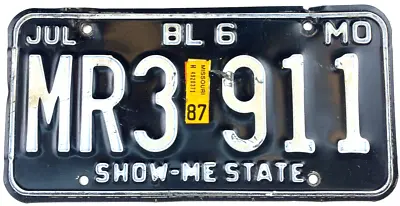Vintage Missouri 1987 Truck License Plate Garage Man Cave Wall Decor Collectors • $24.95