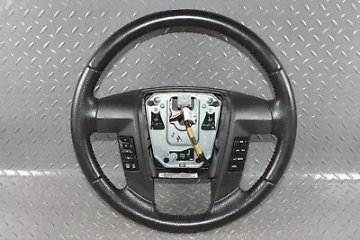 11-14 F150 Black Leather Driver Column Steering Wheel Radio Controls OEM Factory • $229.99