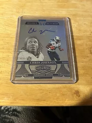 2023 Plates & Patches Highly Revered Chris Johnson Auto #d /149 • $4.99