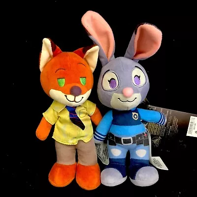 $19.70 • Buy Lot Of 2 Disney Parks NuiMOs Zootopia Judy Hopps & Nick Wilde Plush Doll - NEW