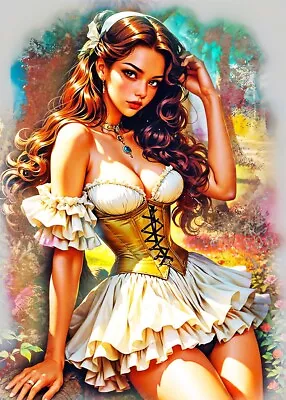 Anime Girl  Model   1/5  ACEO Art Print  Glossy Card By.Marci • $7.50