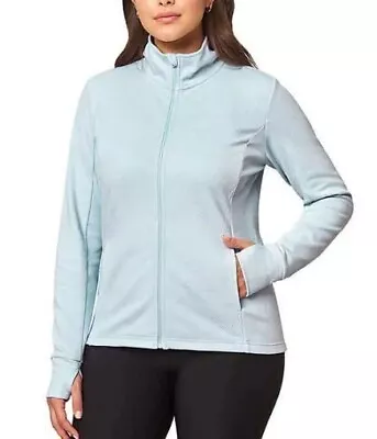 Mondetta Women's Full-Zip Jacquard Active Jacket Halogen Blue Size 2XL • $24.95