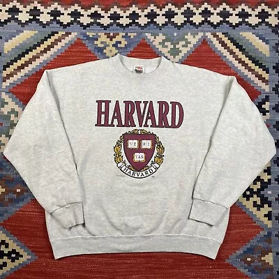 Vintage Harvard University Crewneck Sweatshirt VTG USA XL Thick Heavy • $39.99