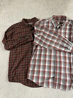 Men's Flannel Shirt Lot Wolverine XL.   2 Shirts • $29.16