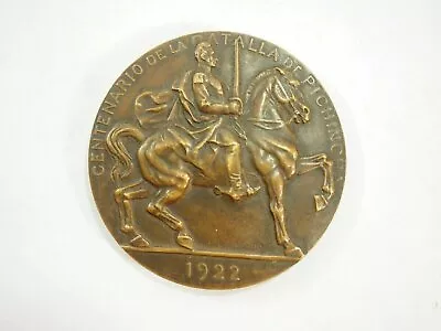 Bronze Medal Of The Centennial Battle Of Pichincha Ecuador L. C1822-1922 80 Mm • $125