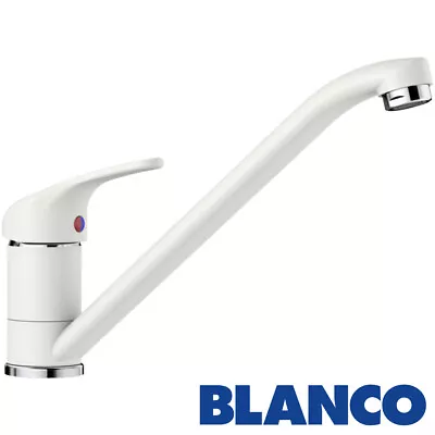 £98.99 • Buy Blanco Daras Granite White Top Lever Swivel Spout Kitchen Sink Mixer Tap