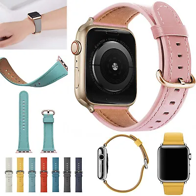 £6.99 • Buy For Apple Watch Ultra Replacement Leather Pu IWatch Strap Band Series 8/7/6/SE2