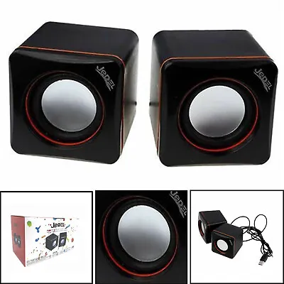 Jedel 2.0 USB Powered Wired Speakers Subwoofer For PC Desktop Laptop Tablet UK • £6.11