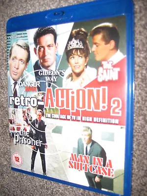Retro-action! 2 Blu Ray The Saint The Prisoner Danger Man Mint Disc Free P&p • £9.99