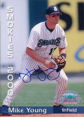 2000 Tennessee Smokies MICHAEL YOUNG Signed Card Autograph AUTO RANGERS RC • $29.99