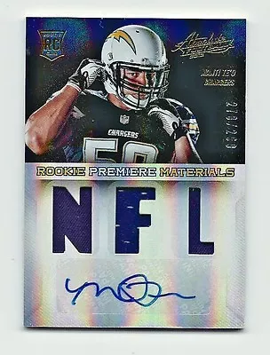Manti Te'o 2013 Absolute Football Rookie Premiere Patch Auto RC Card 278/299 • $20