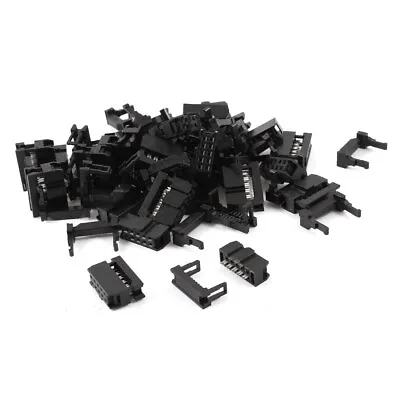 25pcs Dual Row IDC Connector FC-10P 10Pin Female Header 2.54mm Pitch • £9.07