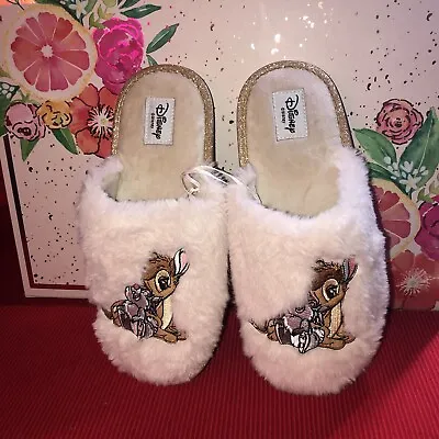 Disney Bambi & Thumper Slippers Size Med 7-8 Woman’s Limited Edition • $24.99