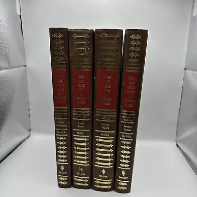 Thru The Bible J Vernon Mcgee 1981 Volumes 1-4 Faux Leather Nelson • $69.74