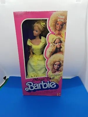 Vintage 1981 Magic Curl Barbie #3856 Taiwan  Superstar Face NRFB • $100