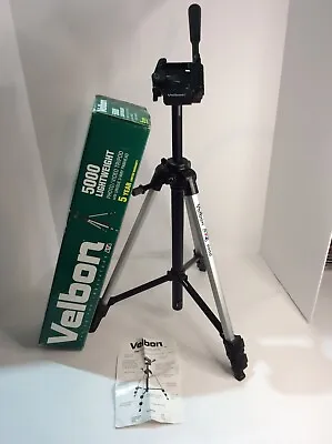 Velbon 5000 Lightweight Photos Videos Tripod. 3 Way Panhead. Original Box. • $16