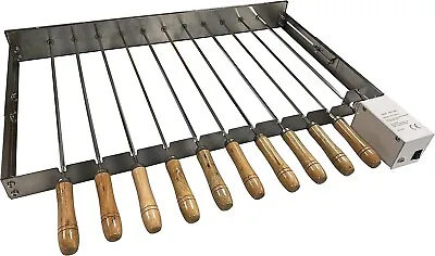 BBQ Cypriot Grill Top Rotisserie Kebab Skewers & Multiple Speed Electric Motor • £129.99