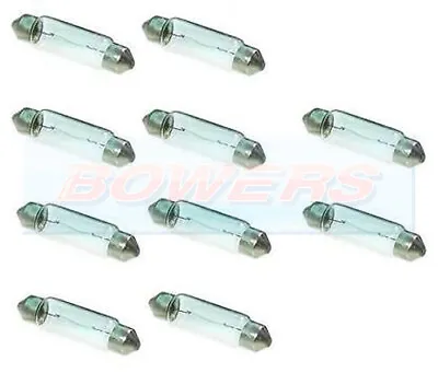 10x 239 12v Volt 5W W5W Festoon SV8.5 Interior/Number Plate Light Bulbs • £2.88