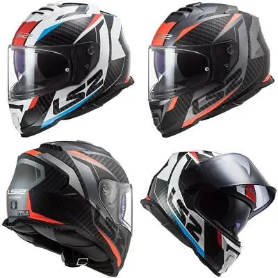£149.99 • Buy LS2 FF800 Storm Racer Full Face Motorcycle Crash Helmet Red Blue Orange