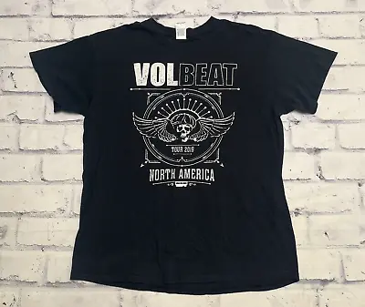 Volbeat Shirt Adult Large Black North America Tour Rock Band Tee Music • $19.74
