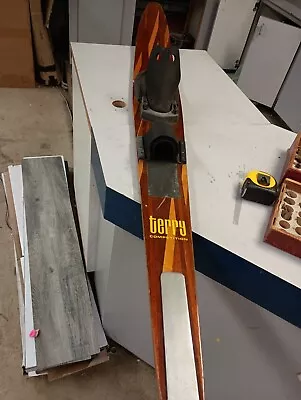 Vintage Terry Competition Wood Slalom Water Ski 64  Nice • $155