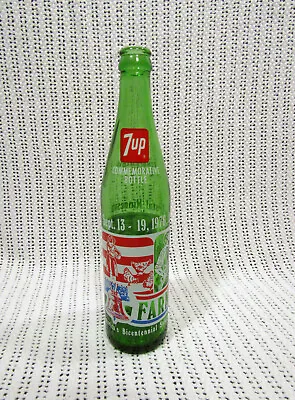 Vintage 1976 Bicentennial 7 UP Farmfest  Commemorative Bottle Lake Crystal MN  • $7.50