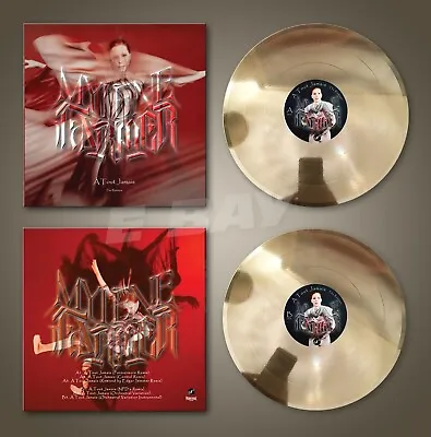 Mylene Farmer 12  Gold Vinyl Record À Tout Jamais The Remixes 210gram 33rpm • $250