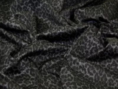 £16.99 • Buy Ponte Roma Double Stretch Knit Fabric Black & Grey - Per Metre