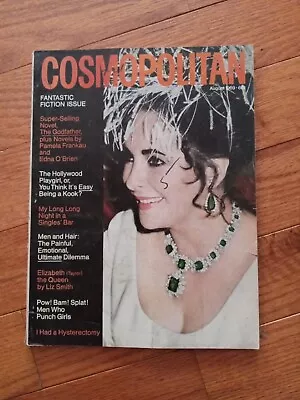 Vintage COSMOPOLITAN Magazine August 1969 Elizabeth Taylor Cover • $33.33