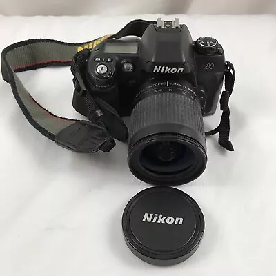 Vintage Nikon N80 35mm Film Camera Body & Nikkor AF 3.5-5.6/28-100mm Lens • $35