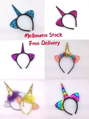 Magical Unicorn Horn Head Kid Child Hair Headband Party Cosplay Dress Decor Cute • $3.45