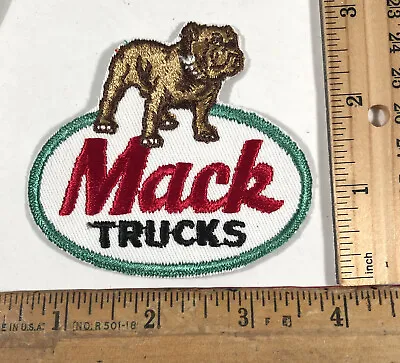 Vintage Original 1970s Mack Trucks Bulldog Logo Embroidered Patch Iron On NOS • $8.25