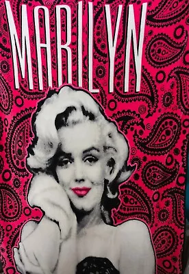  Marilyn Monroe In  Pink Lipstick And Pink Paisley Soft Plush  Throw/ Blanket  • $25
