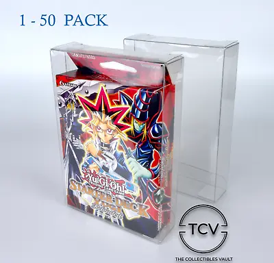 YuGiOh Starter Deck Box Protector Case - 5mm Thick PET Plastic (1-50 Pack) • £7.65