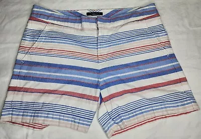 TOMMY HILFIGER Womens Sz 6  Multi Color Stripes Casual Shorts  • $10