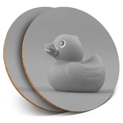 2 X Coasters Bw - Toy Duckling Bath Time Baby Boy  #37621 • £5.99