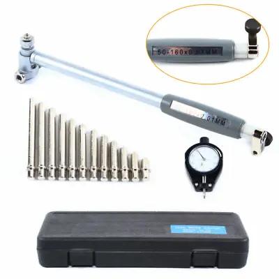 0.01mm Dial Gauge Indicator Cylinder Measuring Micrometer Metric 50-160mm!! • $51