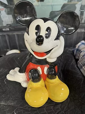 Vintage Mickey Mouse Cookie Jar By Treasure Craft/Disney Co • $14.50