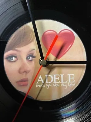 Adele-To Make You Feel My Love -  12 - Inch Vinyl Record Wall Clock Unique Gift • £14.99